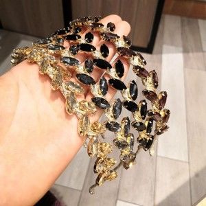 Vintage Light Luxury Sparkling Diamond Simple Hair Band